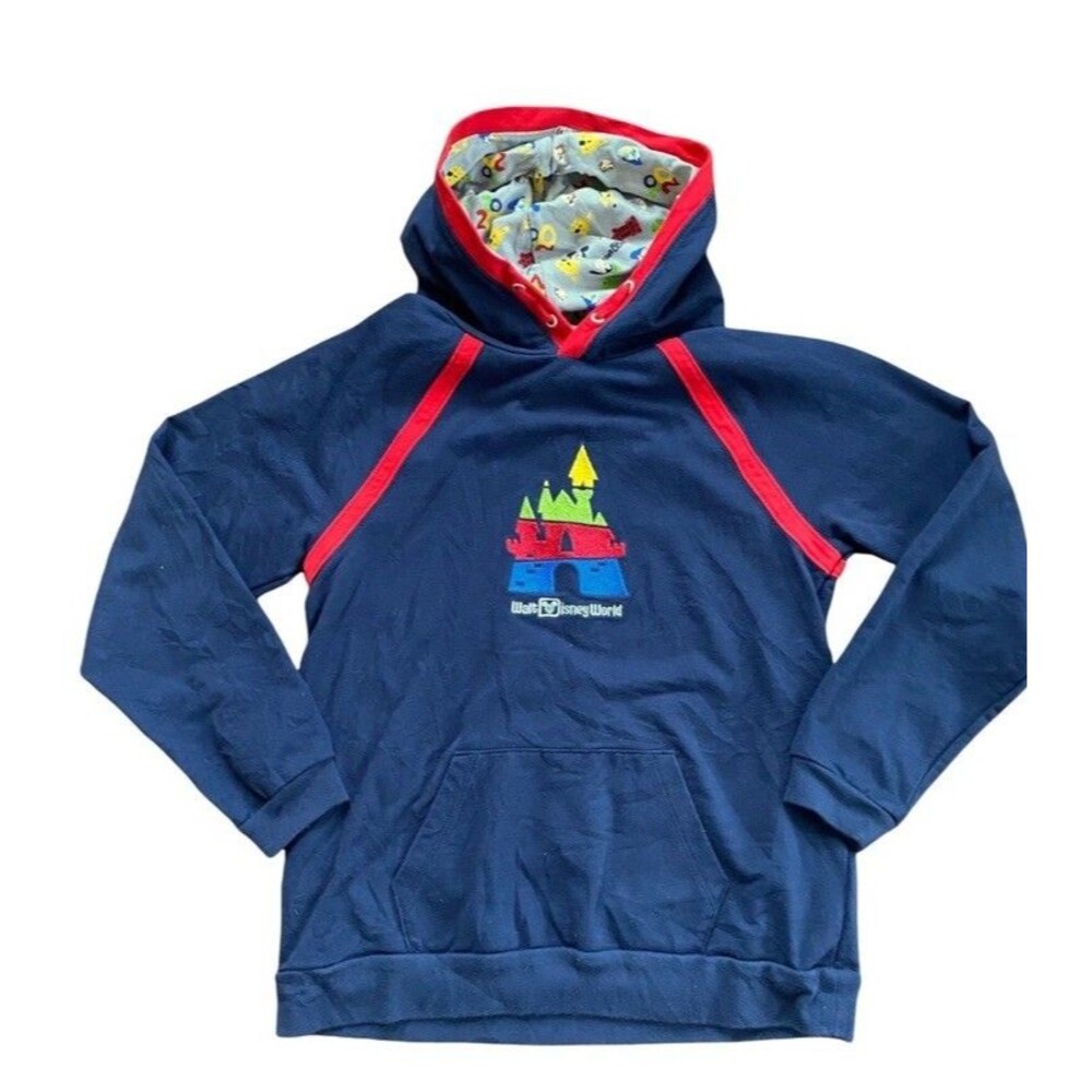 Disney World Pluto Pullover Hoodie Embroidered Mickey Mouse Parks Kids Size M